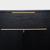 Safavieh Gabrietta 2 Drawer Wood Tv Stand Black / Gold SFV2189B