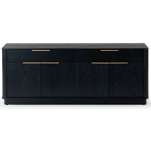Safavieh Gabrietta 2 Drawer Wood Tv Stand Black / Gold SFV2189B