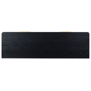 Safavieh Gabrietta 2 Drawer Wood Tv Stand Black / Gold SFV2189B