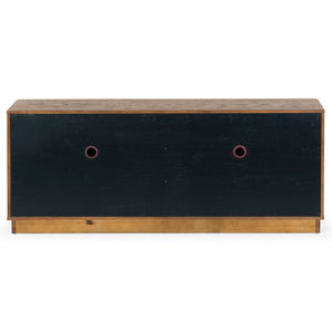 Safavieh Gabrietta 2 Drawer Wood Tv Stand Medium Oak / Black SFV2189C