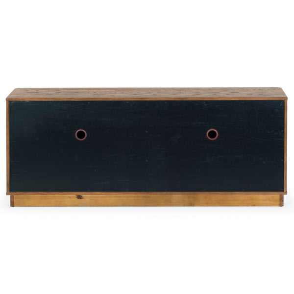 Safavieh Gabrietta 2 Drawer Wood Tv Stand Medium Oak / Black SFV2189C