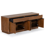 Safavieh Gabrietta 2 Drawer Wood Tv Stand Medium Oak / Black SFV2189C