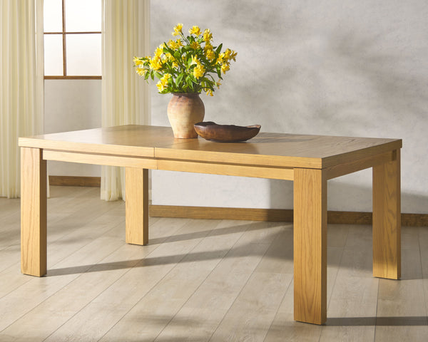 Safavieh Desmond Extendable Wood Dining Table - Elegant Oak Craftsmanship For Memorable Gatherings Natural Wood Sfv2194a