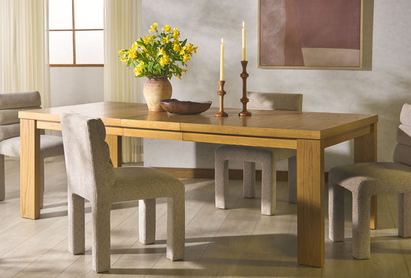Safavieh Desmond Extendable Wood Dining Table - Elegant Oak Craftsmanship For Memorable Gatherings Natural Wood Sfv2194a