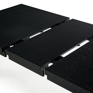 Safavieh Desmond Extendable Wood Dining Table - Elegant Oak Craftsmanship For Memorable Gatherings Black Wood Sfv2194b