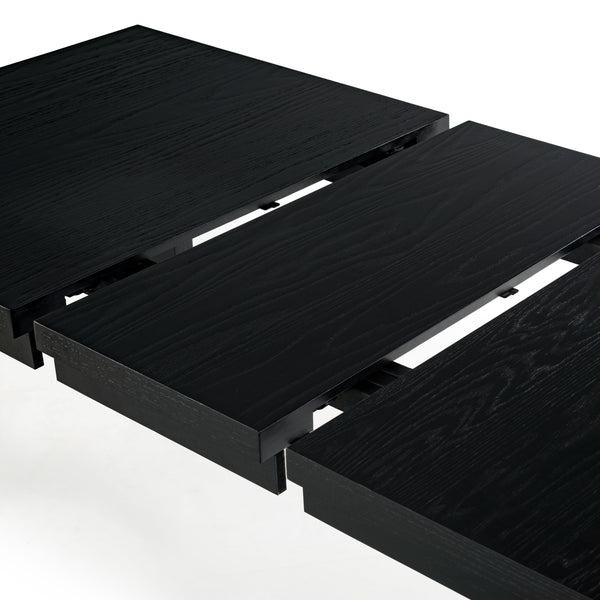 Safavieh Desmond Extendable Wood Dining Table - Elegant Oak Craftsmanship For Memorable Gatherings Black Wood Sfv2194b