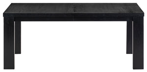 Safavieh Desmond Extendable Wood Dining Table - Elegant Oak Craftsmanship For Memorable Gatherings Black Wood Sfv2194b