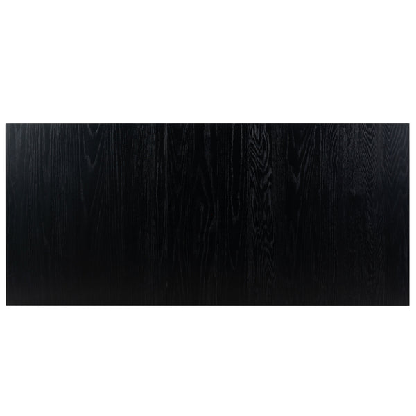 Safavieh Desmond Extendable Wood Dining Table - Elegant Oak Craftsmanship For Memorable Gatherings Black Wood Sfv2194b