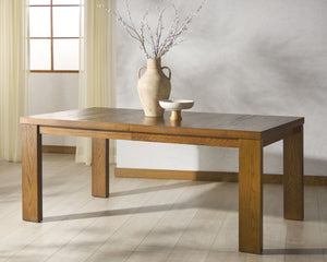 Safavieh Desmond Extendable Wood Dining Table - Elegant Oak Craftsmanship For Memorable Gatherings Medium Oak Wood Sfv2194c