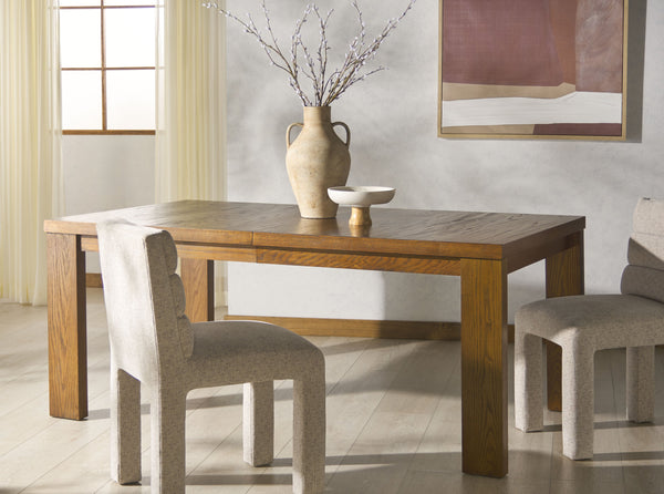 Safavieh Desmond Extendable Wood Dining Table - Elegant Oak Craftsmanship For Memorable Gatherings Medium Oak Wood Sfv2194c