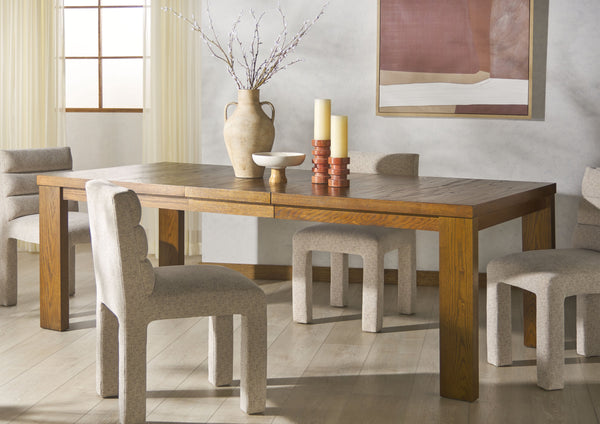 Safavieh Desmond Extendable Wood Dining Table - Elegant Oak Craftsmanship For Memorable Gatherings Medium Oak Wood Sfv2194c