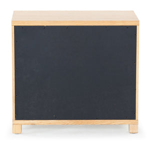 Safavieh Tobiette 2 Drawer Wood Nightstand - Elegant Storage Solution For Bedroom Decor And Style Upgrade Oak Wood Sfv2195a