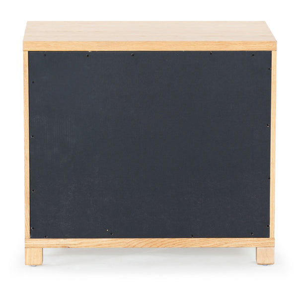 Safavieh Tobiette 2 Drawer Wood Nightstand - Elegant Storage Solution For Bedroom Decor And Style Upgrade Oak Wood Sfv2195a