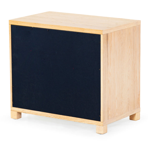 Safavieh Tobiette 2 Drawer Wood Nightstand - Elegant Storage Solution For Bedroom Decor And Style Upgrade Oak Wood Sfv2195a