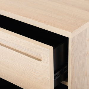 Safavieh Tobiette 2 Drawer Wood Nightstand - Elegant Storage Solution For Bedroom Decor And Style Upgrade Oak Wood Sfv2195a