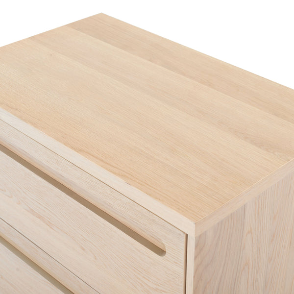 Safavieh Tobiette 2 Drawer Wood Nightstand - Elegant Storage Solution For Bedroom Decor And Style Upgrade Oak Wood Sfv2195a