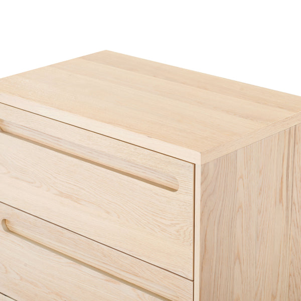 Safavieh Tobiette 2 Drawer Wood Nightstand - Elegant Storage Solution For Bedroom Decor And Style Upgrade Oak Wood Sfv2195a