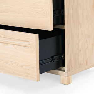 Safavieh Tobiette 2 Drawer Wood Nightstand - Elegant Storage Solution For Bedroom Decor And Style Upgrade Oak Wood Sfv2195a