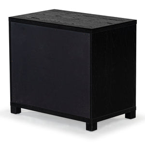 Safavieh Tobiette 2 Drawer Wood Nightstand - Elegant Storage Solution For Bedroom Decor And Style Upgrade Black Wood Sfv2195b