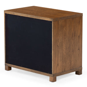 Safavieh Tobiette 2 Drawer Wood Nightstand - Elegant Storage Solution For Bedroom Decor And Style Upgrade Medium Oak Wood Sfv2195c