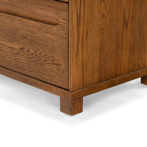 Safavieh Tobiette 2 Drawer Wood Nightstand - Elegant Storage Solution For Bedroom Decor And Style Upgrade Medium Oak Wood Sfv2195c