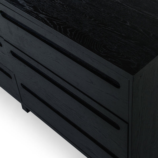 Safavieh Tobiette 6 Drawer Wood Dresser - Elegant Storage Solution To Enhance Your Bedroom's Aesthetic Appeal Black Wood Sfv2196b