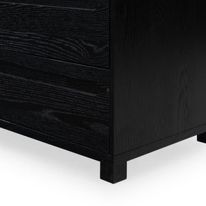 Safavieh Tobiette 6 Drawer Wood Dresser - Elegant Storage Solution To Enhance Your Bedroom's Aesthetic Appeal Black Wood Sfv2196b