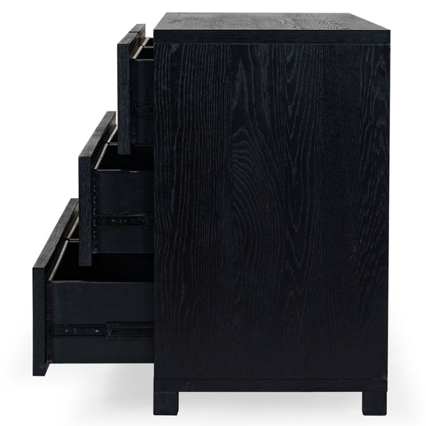 Safavieh Tobiette 6 Drawer Wood Dresser - Elegant Storage Solution To Enhance Your Bedroom's Aesthetic Appeal Black Wood Sfv2196b