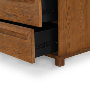 Safavieh Tobiette 6 Drawer Wood Dresser - Elegant Storage Solution To Enhance Your Bedroom's Aesthetic Appeal Medium Oak Wood Sfv2196c