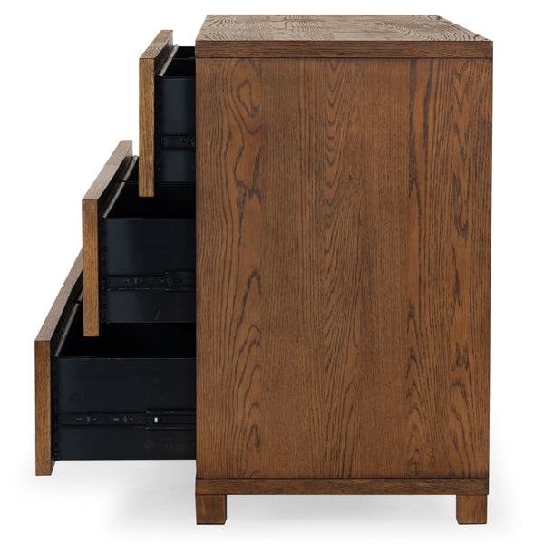 Safavieh Tobiette 6 Drawer Wood Dresser - Elegant Storage Solution To Enhance Your Bedroom's Aesthetic Appeal Medium Oak Wood Sfv2196c