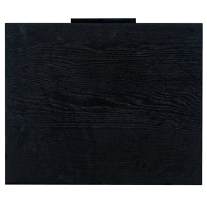 Safavieh TITUS 2 Drawer Stacked Nightstand - A Perfect Blend of Rustic Charm and Modern Elegance for Storage Black SFV2197B