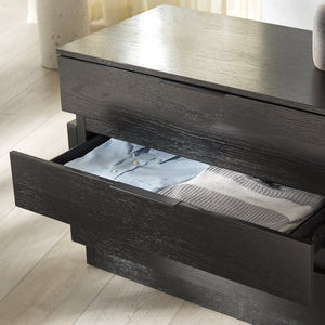 Safavieh Titus 3 Drawer Stacked Chest - Rustic Style, Durable Storage Solution With Iron Accents For Home Elegance Black Wood ,Metal Sfv2198b