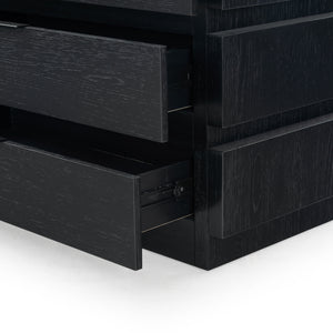 Safavieh Titus 3 Drawer Stacked Chest - Rustic Style, Durable Storage Solution With Iron Accents For Home Elegance Black Wood ,Metal Sfv2198b