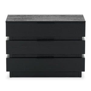 Safavieh Titus 3 Drawer Stacked Chest - Rustic Style, Durable Storage Solution With Iron Accents For Home Elegance Black Wood ,Metal Sfv2198b