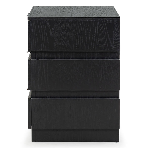 Safavieh Titus 3 Drawer Stacked Chest - Rustic Style, Durable Storage Solution With Iron Accents For Home Elegance Black Wood ,Metal Sfv2198b