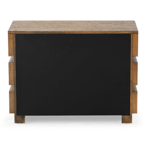 Safavieh Titus 3 Drawer Stacked Chest - Rustic Style, Durable Storage Solution With Iron Accents For Home Elegance Medium Oak Wood ,Metal Sfv2198c