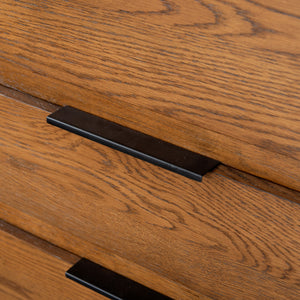 Safavieh Titus 3 Drawer Stacked Chest - Rustic Style, Durable Storage Solution With Iron Accents For Home Elegance Medium Oak Wood ,Metal Sfv2198c