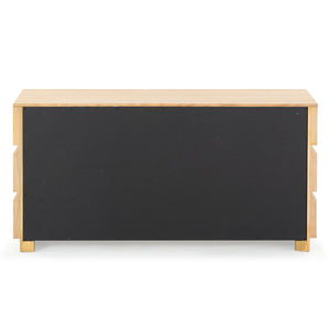 Safavieh Titus 6-drawer Stacked Dresser - Stylish Solid Wood Storage Solution For Modern Bedrooms And Homes Oak Wood ,Metal Sfv2199a