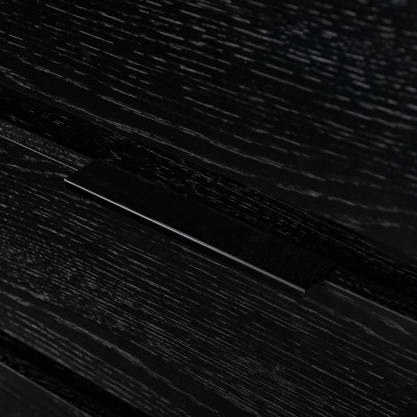 Safavieh Titus 6-drawer Stacked Dresser - Stylish Solid Wood Storage Solution For Modern Bedrooms And Homes Black Wood ,Metal Sfv2199b