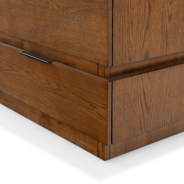 Safavieh Titus 6-drawer Stacked Dresser - Stylish Solid Wood Storage Solution For Modern Bedrooms And Homes Medium Oak Wood ,Metal Sfv2199c