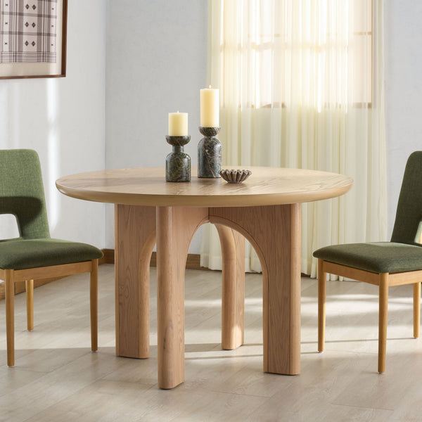 Safavieh Olivetta Round Wood Dining Table - Cozy Centerpiece For Memorable Family Meals & Gatherings Oak Wood Sfv2201a-2bx