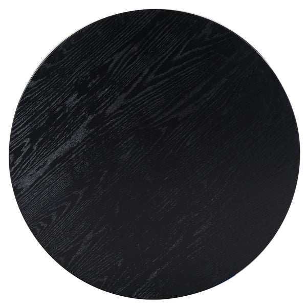 Safavieh Olivetta Round Wood Dining Table - Cozy Centerpiece For Memorable Family Meals & Gatherings Black Wood Sfv2201b-2bx