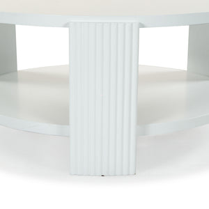 Safavieh Liabella Round Wood Coffee Table – Sophisticated Elegance For Modern Living Spaces And Gatherings White Manufactured Wood ,Unsaturated Polyester Resin Sfv2203a