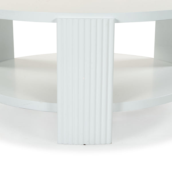 Safavieh Liabella Round Wood Coffee Table – Sophisticated Elegance For Modern Living Spaces And Gatherings White Manufactured Wood ,Unsaturated Polyester Resin Sfv2203a