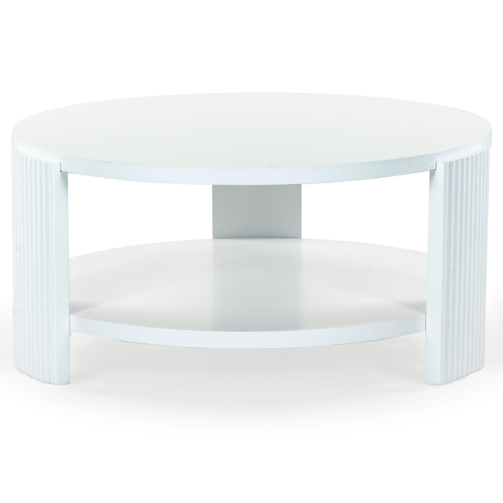 Safavieh Liabella Round Wood Coffee Table – Sophisticated Elegance For Modern Living Spaces And Gatherings White Manufactured Wood ,Unsaturated Polyester Resin Sfv2203a