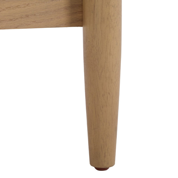 Safavieh SHELBIE 1 Drawer Reeded Nightstand - Modern Design with Smooth-Glide Drawer for Elegant Storage Solutions Oak SFV2204A