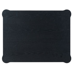 Safavieh Shelbie 1 Drawer Reeded Nightstand - Elegant Bedroom Storage Solution With Sophisticated Style Black Wood ,Polyester Resin Drawer Fronts Sfv2204b