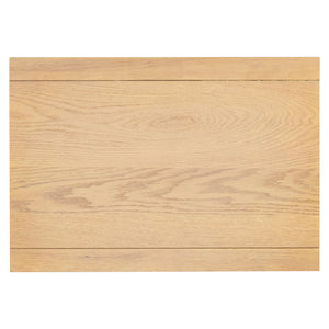 Safavieh Shelbie Elegant 2 Drawer Nightstand With Textured Reeded Fronts For Timeless Bedroom Style Oak Wood ,Polyester Resin Drawer Fronts Sfv2205a