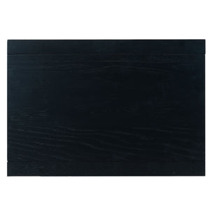 Safavieh Shelbie Elegant 2 Drawer Nightstand With Textured Reeded Fronts For Timeless Bedroom Style Black Wood ,Polyester Resin Drawer Fronts Sfv2205b