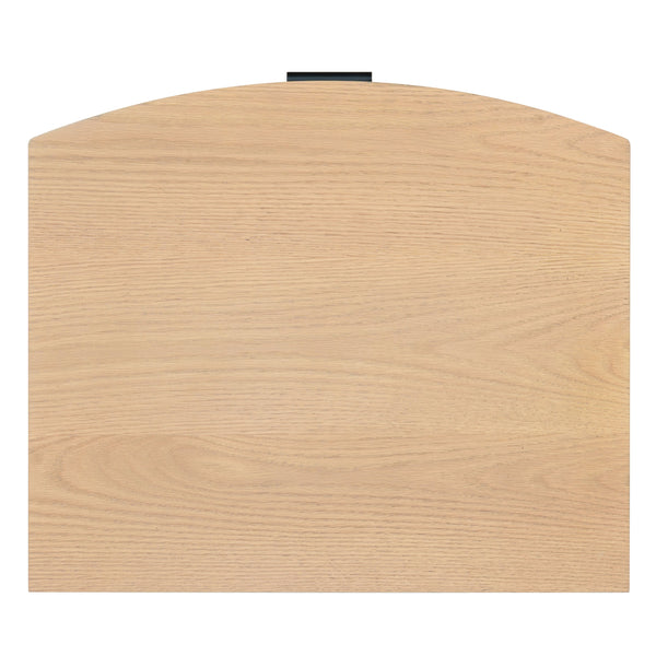 Safavieh Shelbie 3 Drawer Reeded Nightstand - Elegant Oak Design With Modern Accents For Any Bedroom Decor Oak ,Black Wood ,Polyester Resin Drawer Fronts ,Metal Sfv2206a